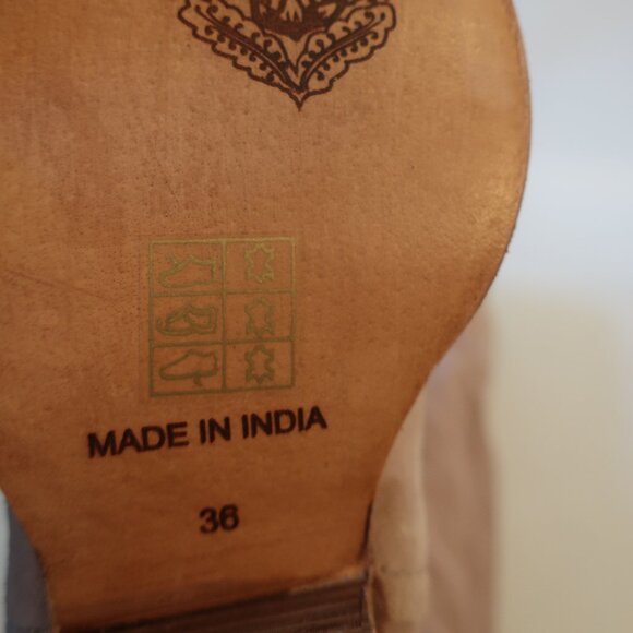 NWOB Womens Free People Beige Suede Western Boots 36 US/6 - Picture 11 of 12